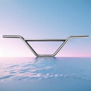 FunSea-Bicycle Guide, Wheelie Dublê Cruiser, große BMX-Gurtstange, Chromoly 4130 für 22,2 mm Stangenzyklus, Chrom-Schwarz Zeus2 10 Hauptverkäufe BMX Street Willkommen - №8