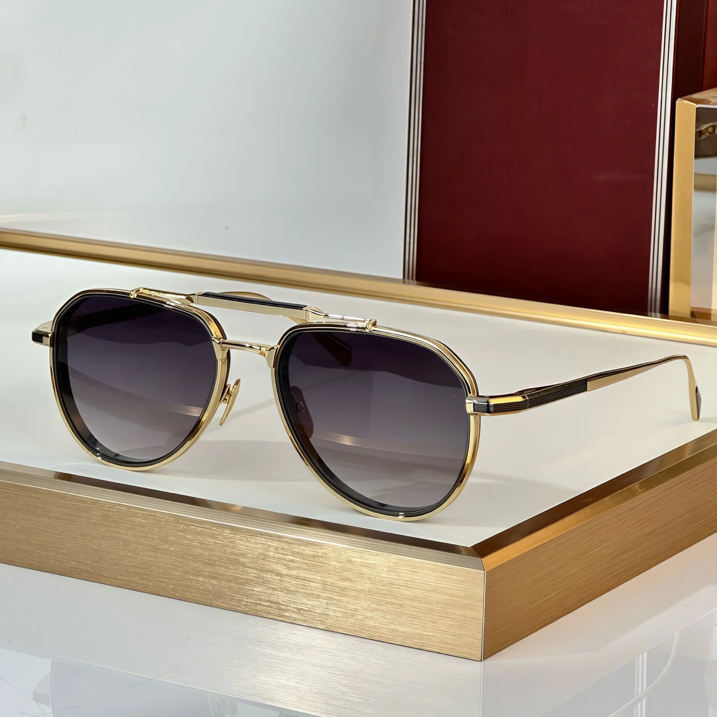 

JMM COMMANDER 56-19 Top Quality Sunglasses for Men and Women Classic Luxury Titanium Designer Sunglasses Frames with box