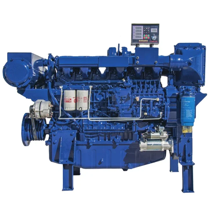 محرك قارب ديزل من سلسلة WP12C عالي الجودة جديد 220HP/350HP/400hp/500hp محرك رباعي الأشواط