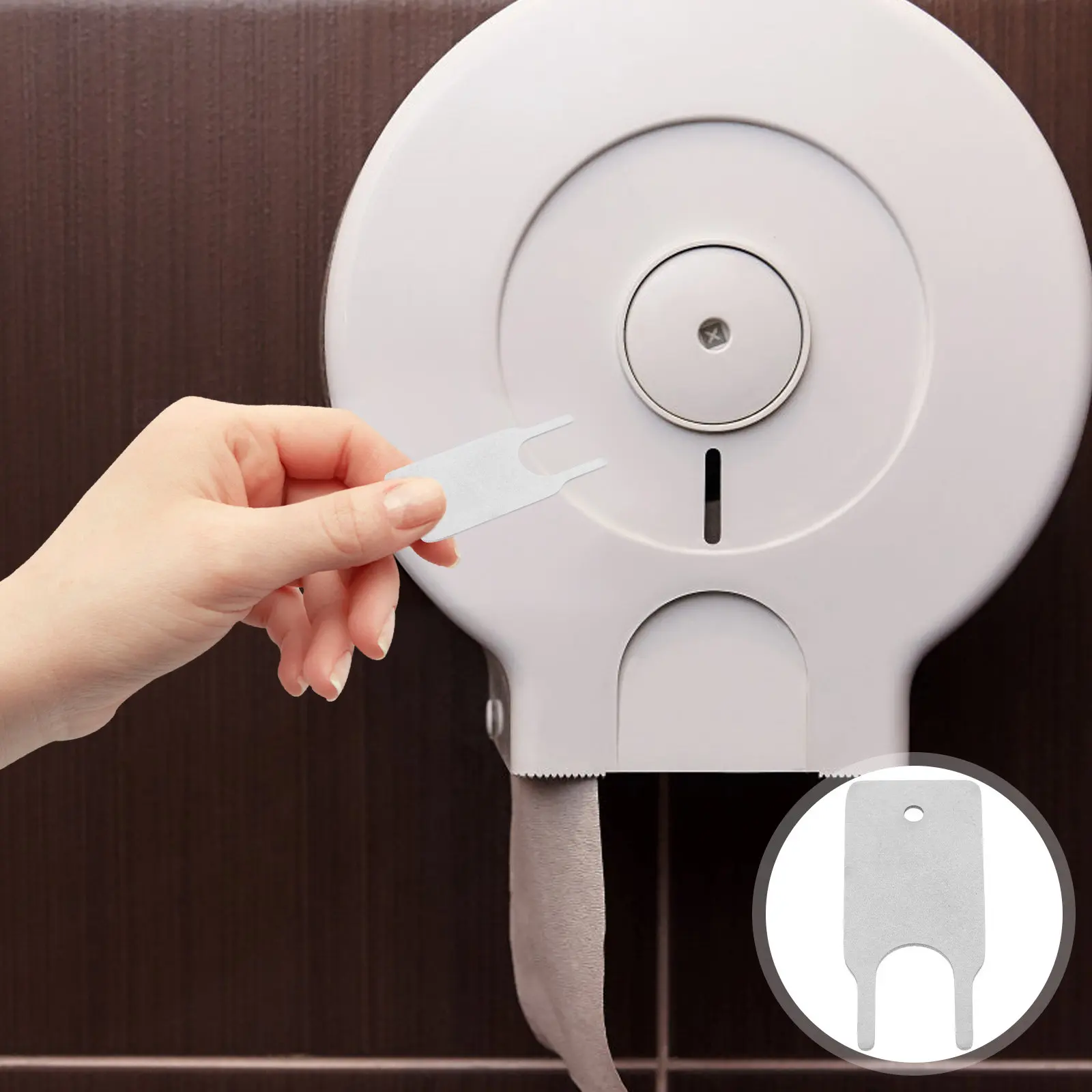 

Replacement Keys for Toilet Paper Dispenser Paper Towel Holder Tissue Dispenser Lock Core Key Set Fit Locking