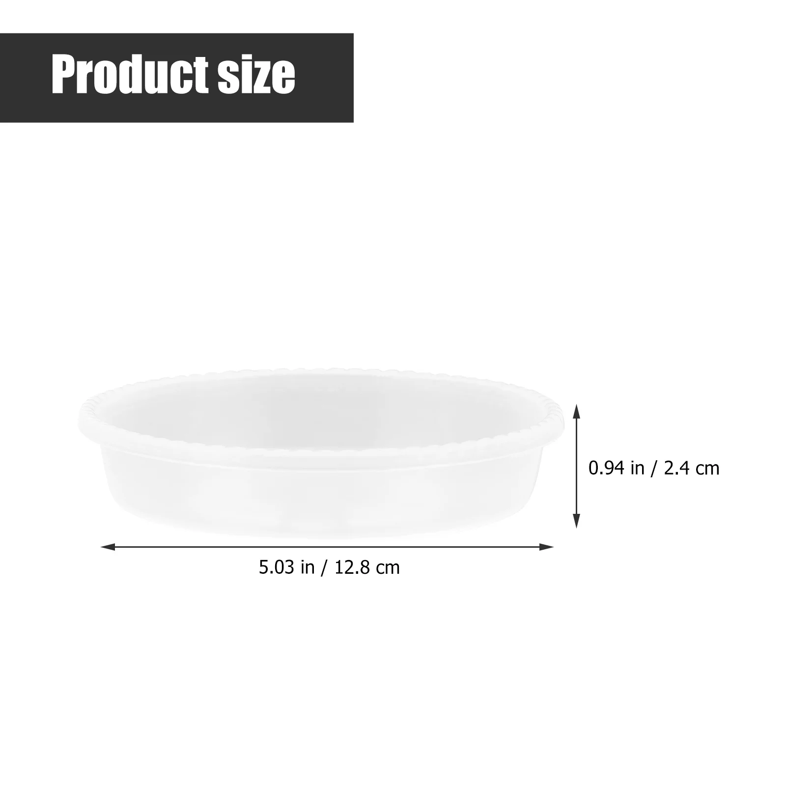 

30Pcs Plastic Flowerpot Bottom Trays Waterproof Durable Round Plant Pot Trays Garden Use Plastic Flower Container Base