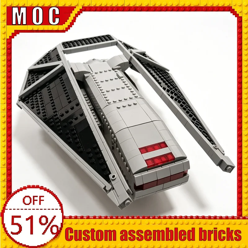 

847 PCS Interstellar Assault Landing Craft Sci-Fi Combat Vehicle MOC Building Blocks Model DIY Assembly Toys Boys Learning Gifts