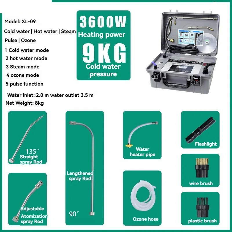 3600W Steam Cleaning Machine  Multi-functional Electrical Cleaning Machine Suitable for Automobiles Households and Hotels