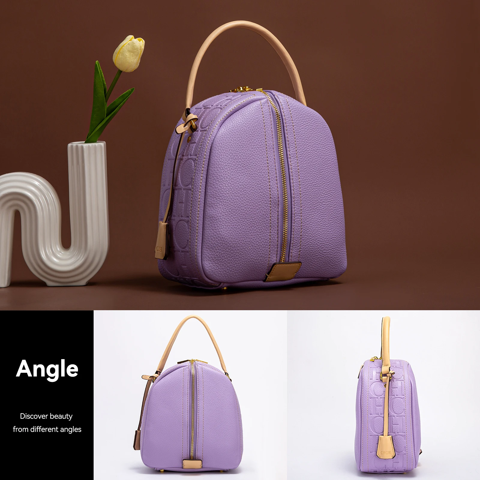 Unique Bag Body Design Solid Color Women's Handbag Fashion Season New Product Simple Women's Shoulder Bag