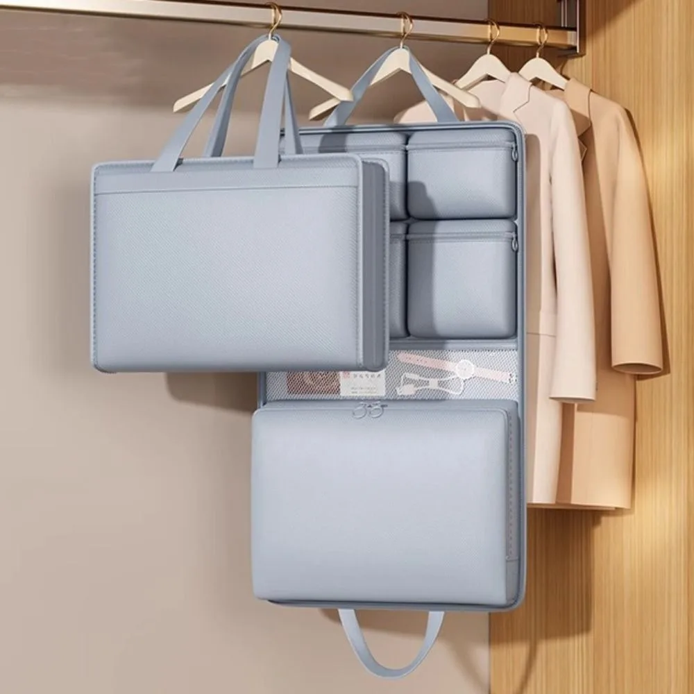 7 in1 Travel Luggage Bag Hanging Multi Pockets Innerwear Separation Bag Zipper Large Capacity Foldable Trip Handbag