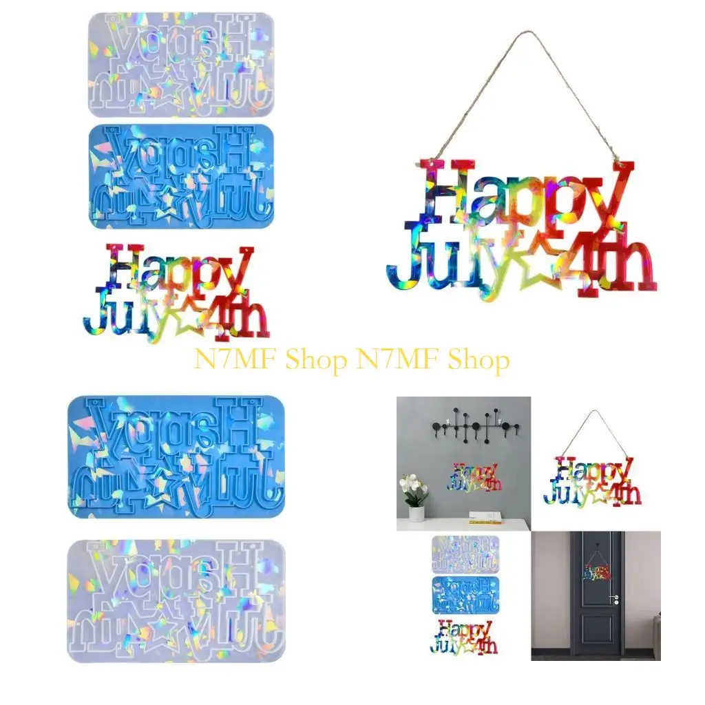 

N7mf Силиконовые украшения формы за независимость тематические силиконовые ручные ремеслы