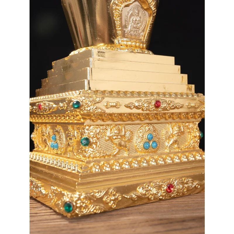 Tibetan Style  Sarita  Bodhita  Stupa  Concealment  Buddha's Relics Manna Pill Decoration Ornanment Miniatures Crafts Fengshui