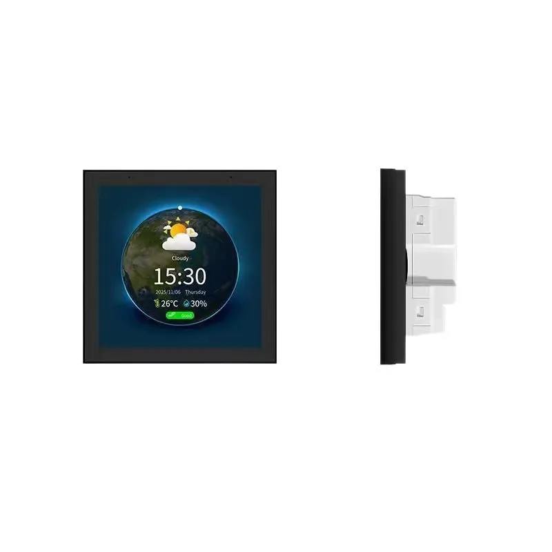 Tuya Smart Zigbee 4-Inch Multi Functional Smart Screen Smart Panel Full Screen European Standard Switch Multi Language Switching