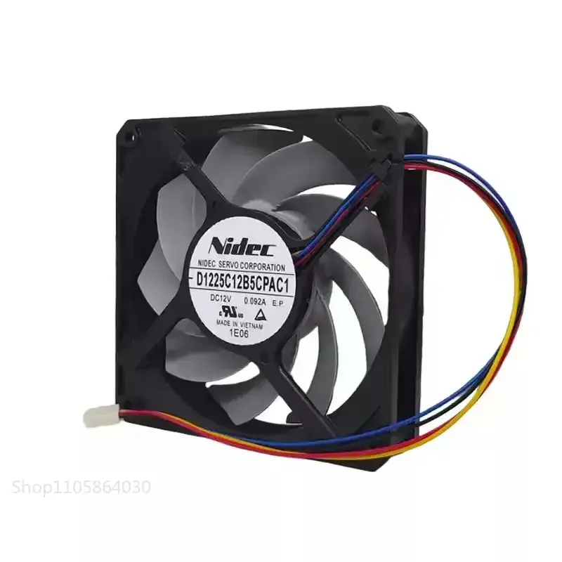 LY Original For D1225C12B5CPAC1 12V 0.092A 12025 120mm 12cm 4Pin PWM Quiet PC CPU Chassis Case Sleeve Cooling Fan