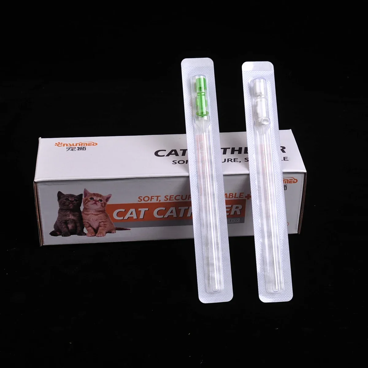 Pet Urine Catheter with Probe Cat Urinary Catheter Urine Channel Sterile Urinary Stone Urinary Tract Obstru Suture 1.0/1.3mm