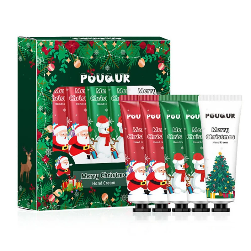 Confezione regalo di Natale Set di creme per le mani Crema idratante durevole Creme per le mani nutrienti Anti capannone Riparazione Cura delle mani Creme per le mani