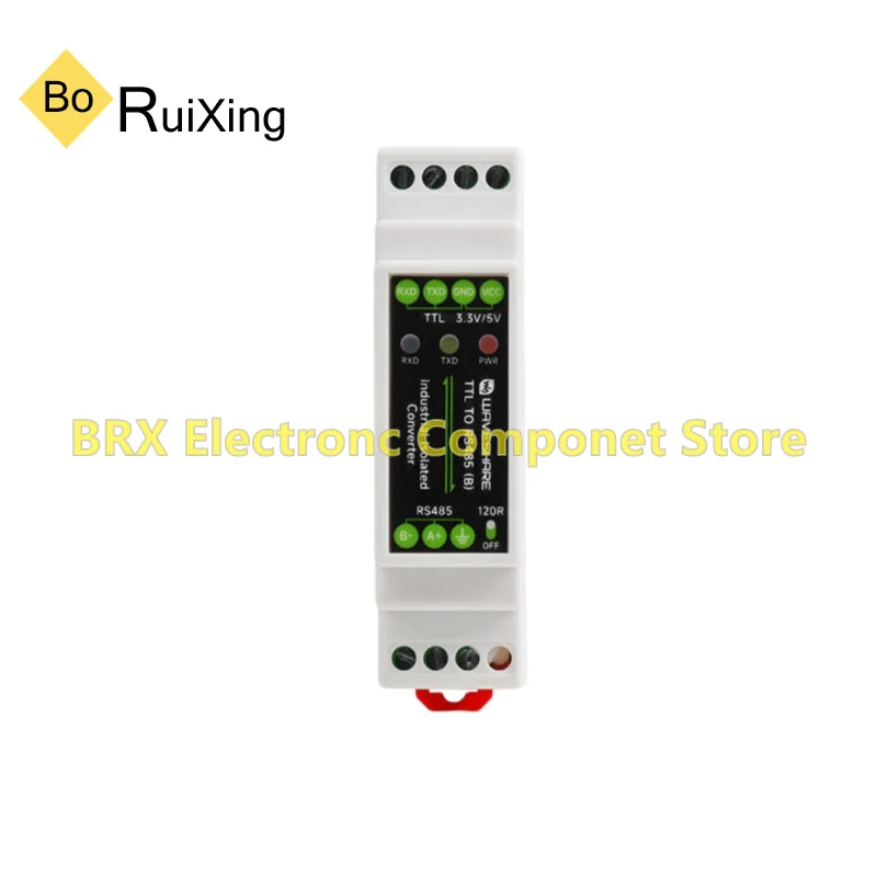 TTL to RS485 converter module, RS485 to serial port converter, supports mutual conversion, electrical isolation, industrial grad