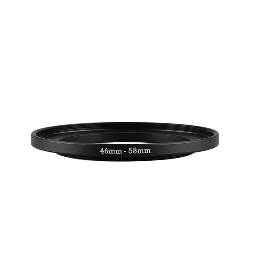 Aluminum Black Step Up Filter Ring 46mm-58mm 46-58 mm 46 to 58 Filter Adapter Lens Adapter for Canon Nikon Sony DSLR Camera Lens