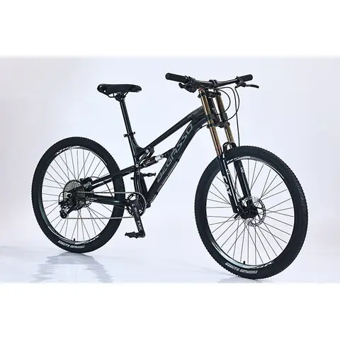 Aluminum Alloy 26/27.5 Inch Full Suspension Soft Tail Mountain Bike for Men Shock Absorbing Off Road Cycling Bicycle for Outdoor