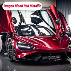Dragon Blood Red Glossy Liquid Metallic Auto Motorcycle Body Decoration Vinyl Car Design Wrapping Film