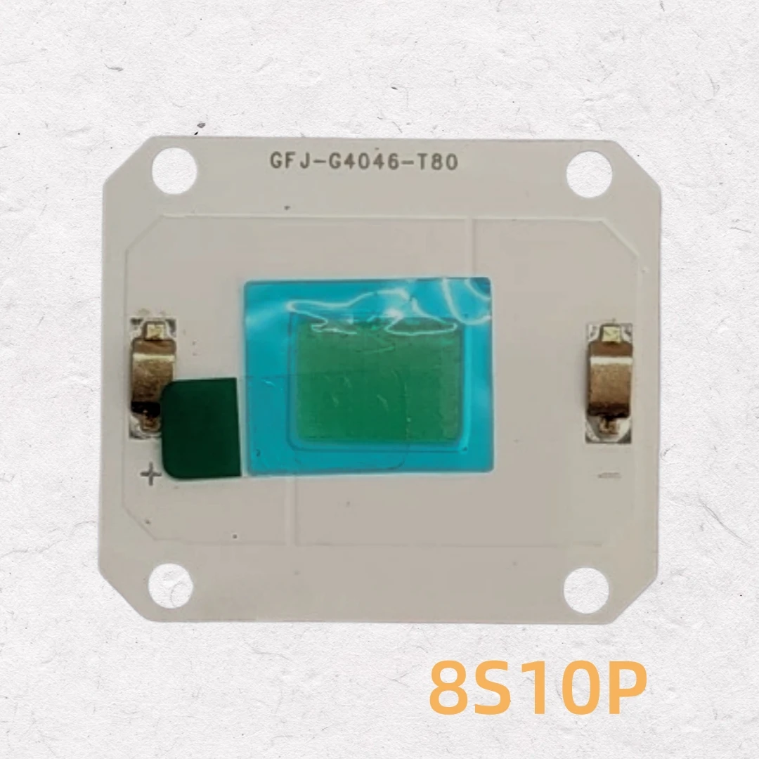 8S10P 80PCS High Brightness High Power LED Chips Durable Light Source Components for Projector DIY Modification Fault Repair