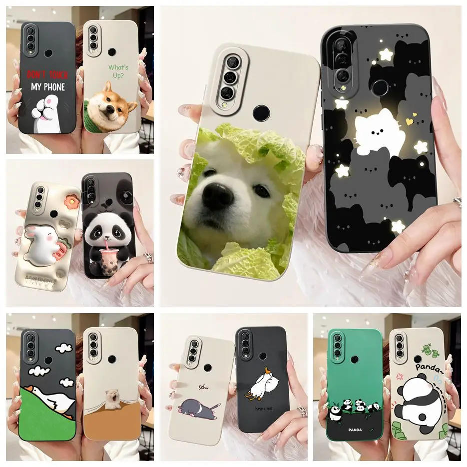 Чехол для Huawei Y6p, чехол с рисунком милой собаки, противоударный чехол для телефона Huawei Y7p Y 6p HuaweiY6p HuaweiY7p, мягкие чехлы из ТПУ