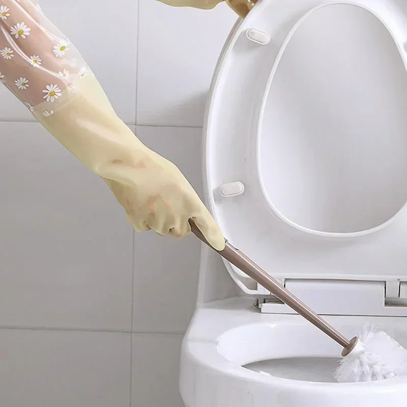 قفازات مطاطية منزلية بأكمام طويلة، قفازات غسيل الأطباق، فرن المطبخ، قفازات تنظيف الحيوانات الأليفة، ملحقات المنزل والمطبخ #5