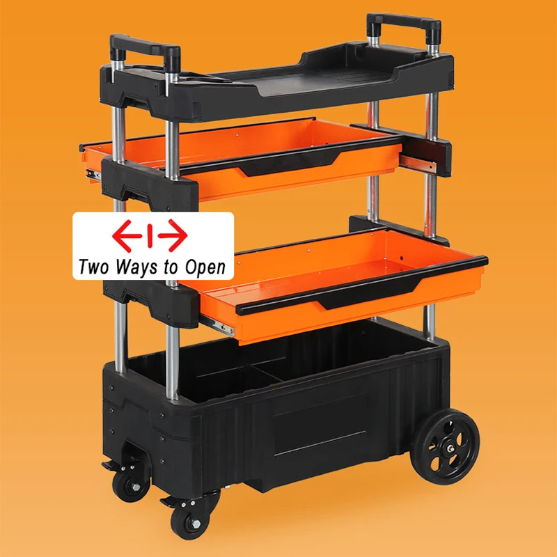 Foldable Tattoo Work Cabinet Tool Cart Mobile Four-tier Cart Tattoo Tool Cabinet Multifunctional Tool cabinet