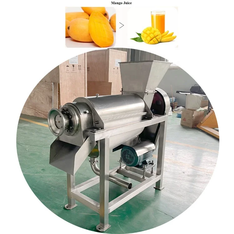 Hot Sale Spiral Juicer and Industrial Fruit Juice Extractor Fruit Juice Cold Press Machine