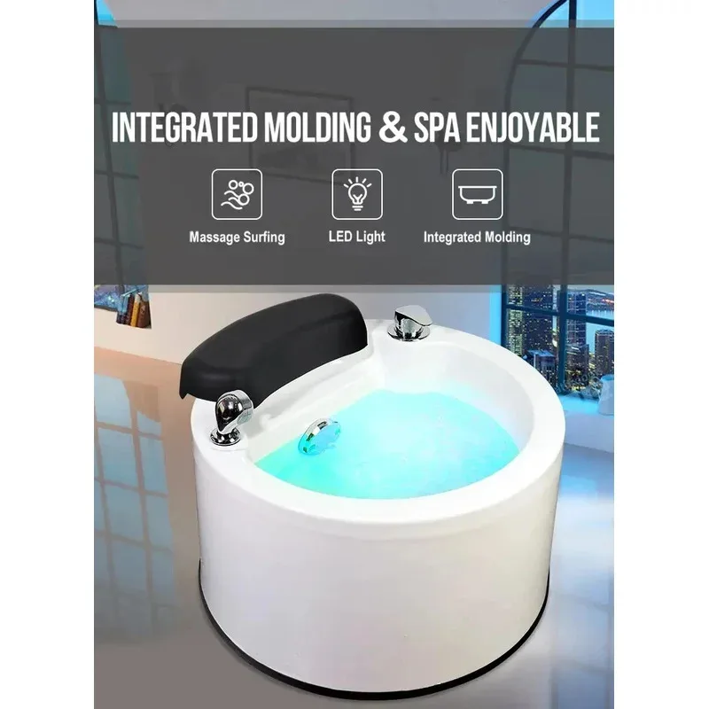2025 Newest Spa Pedicure Bowl for Salon Surf Massage Salon Spa Footbath Electric Footbath Pedicure Bowl Foot Spa