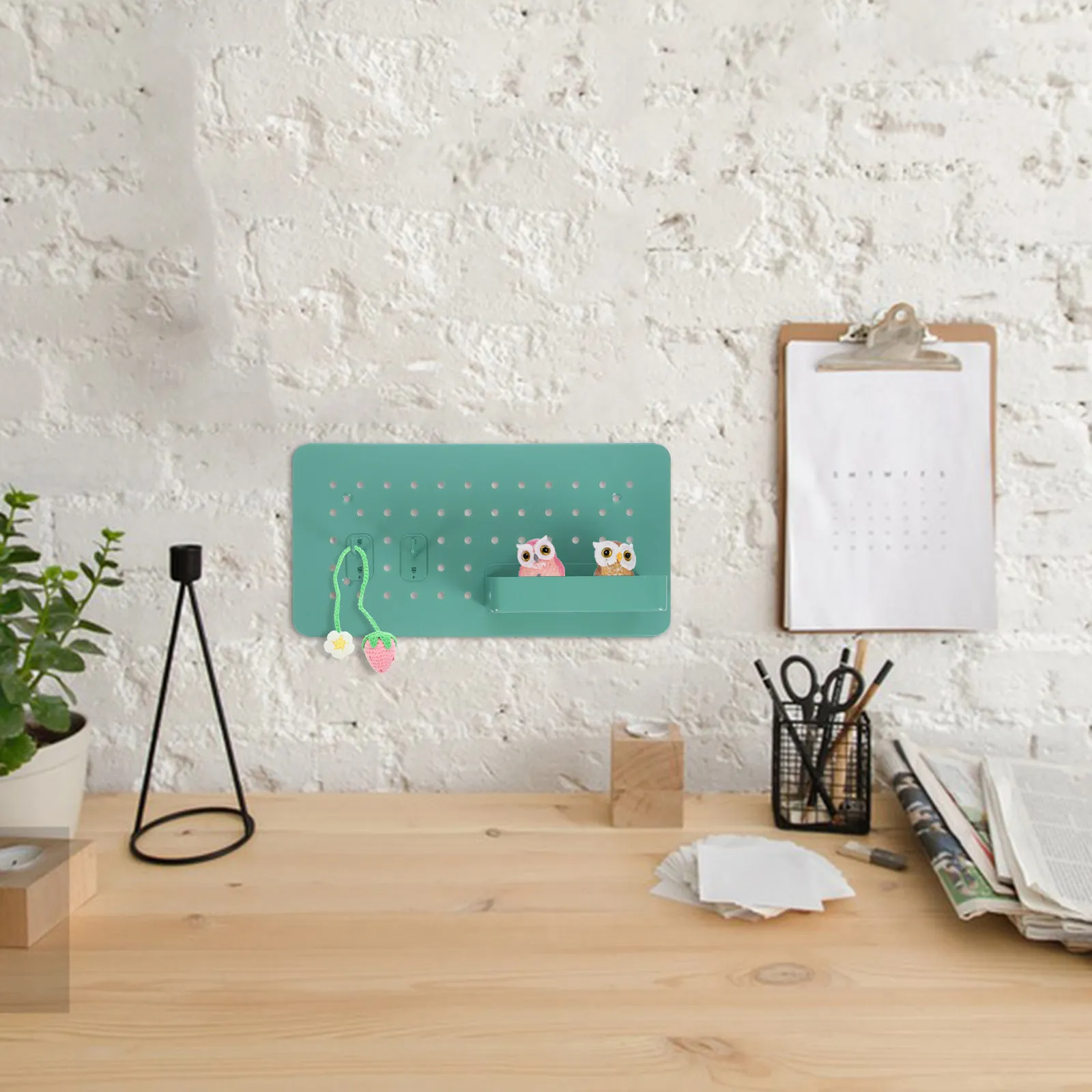 1set-storage-shelf-organizer-box-perforated-wall-pegboard-organizer-hook-minimalist-desk-mount-display-pegboard-storage-holder