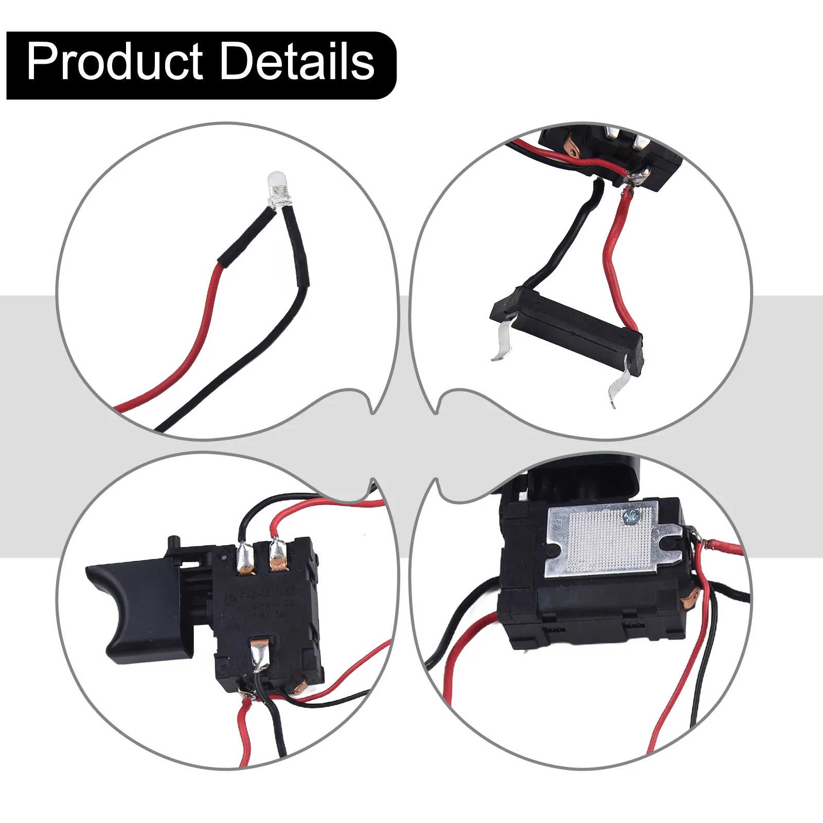 Trigger Switch Speed Control Dustproof Assemble Electric Hand Drill Push Button Speed Adjust Speed Control Switch