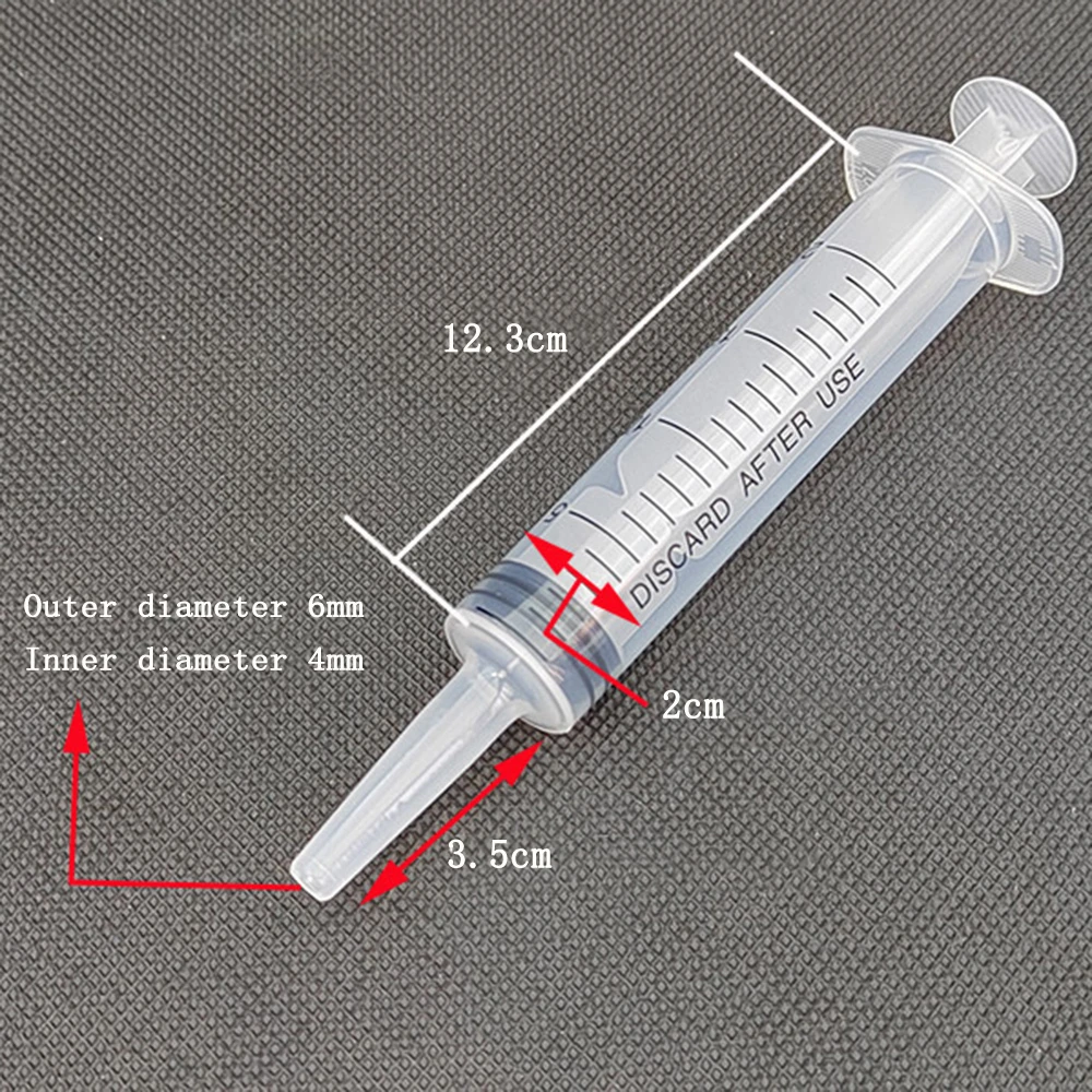 20/60ml Disposable Syringes Plastic Bulk Needle-Free Syringes Without Needle Syringe Glue Pet Feeding Needle Dog Accessories