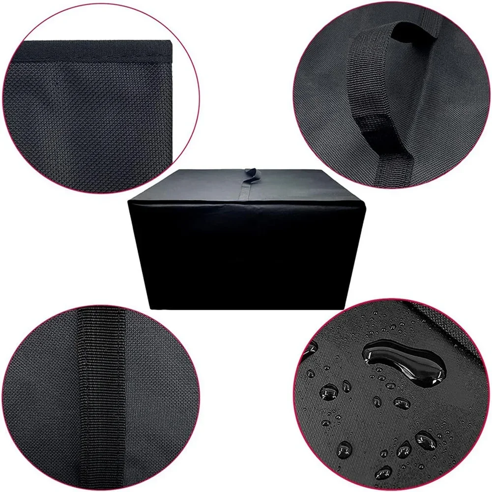 420D Oxford Black Microwave Oven Protective Sleeve Waterproof Sunproof Dustproof Cover For Home Kitchen Microwave Appliance