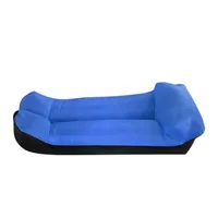 Outdoor Inflatable Lazy Sofa Portable Travel Air Sofa Bed Wilderness Camping Beach Sleeping Single folding Bag Mattress 240x70cm