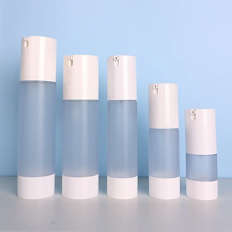 15 مللي 30 مللي 50 مللي 80 مللي 100 مللي 120 مللي مضخة بدون هواء فراغ فرك زجاجة الأساس الحاويات الرش السفر زجاجة مستحضرات التجميل #2