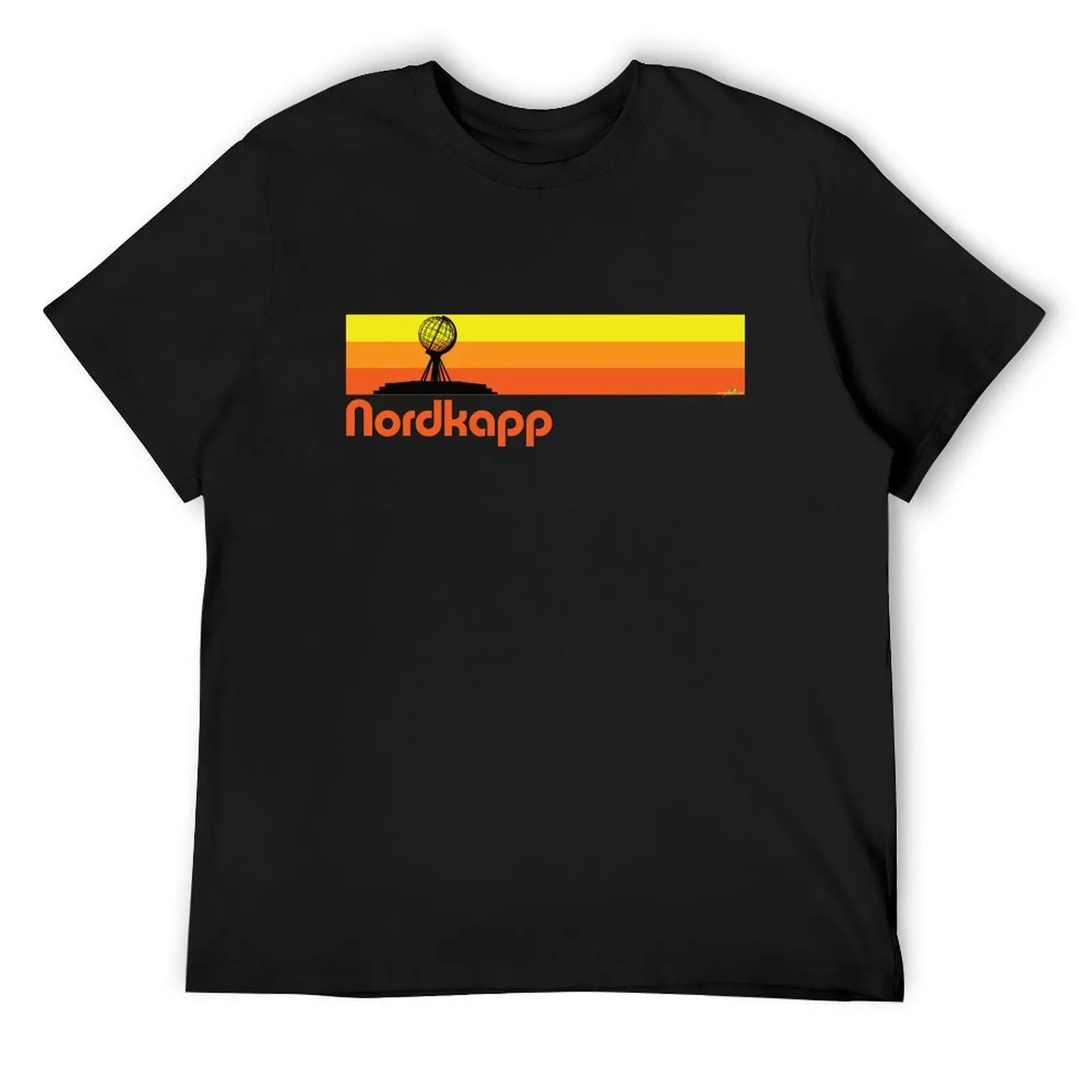 

Nordkapp North Cape Norway Sticker T-Shirt Clothing blue lock Blouse mens t shirt