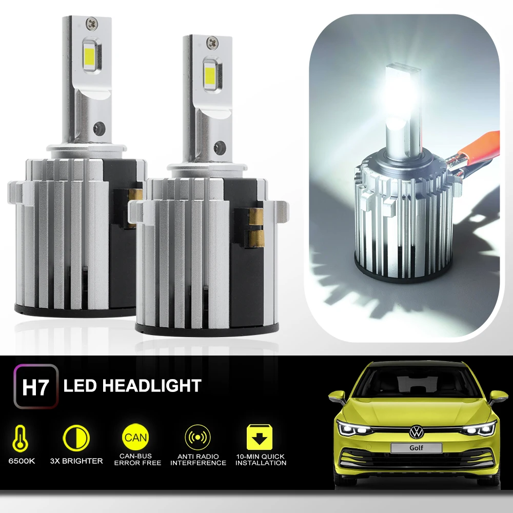 

2x All-in-One Special H7 LED Headlight For VW e-Golf Golf/GTI/Golf Variant MK6 MK7 Golf Cabriolet Canbus H7 Low Beam Headlamp