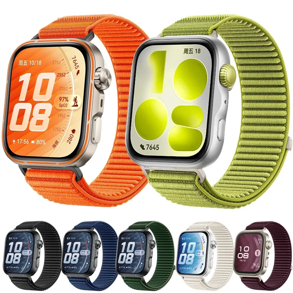 Cinturino In Nylon Intrecciato Per Huawei Watch Fit 5/5Pro 4/4Pro 3, Comodo E Traspirante, Accessorio Per Huawei Watch Fit 5 Pro-image
