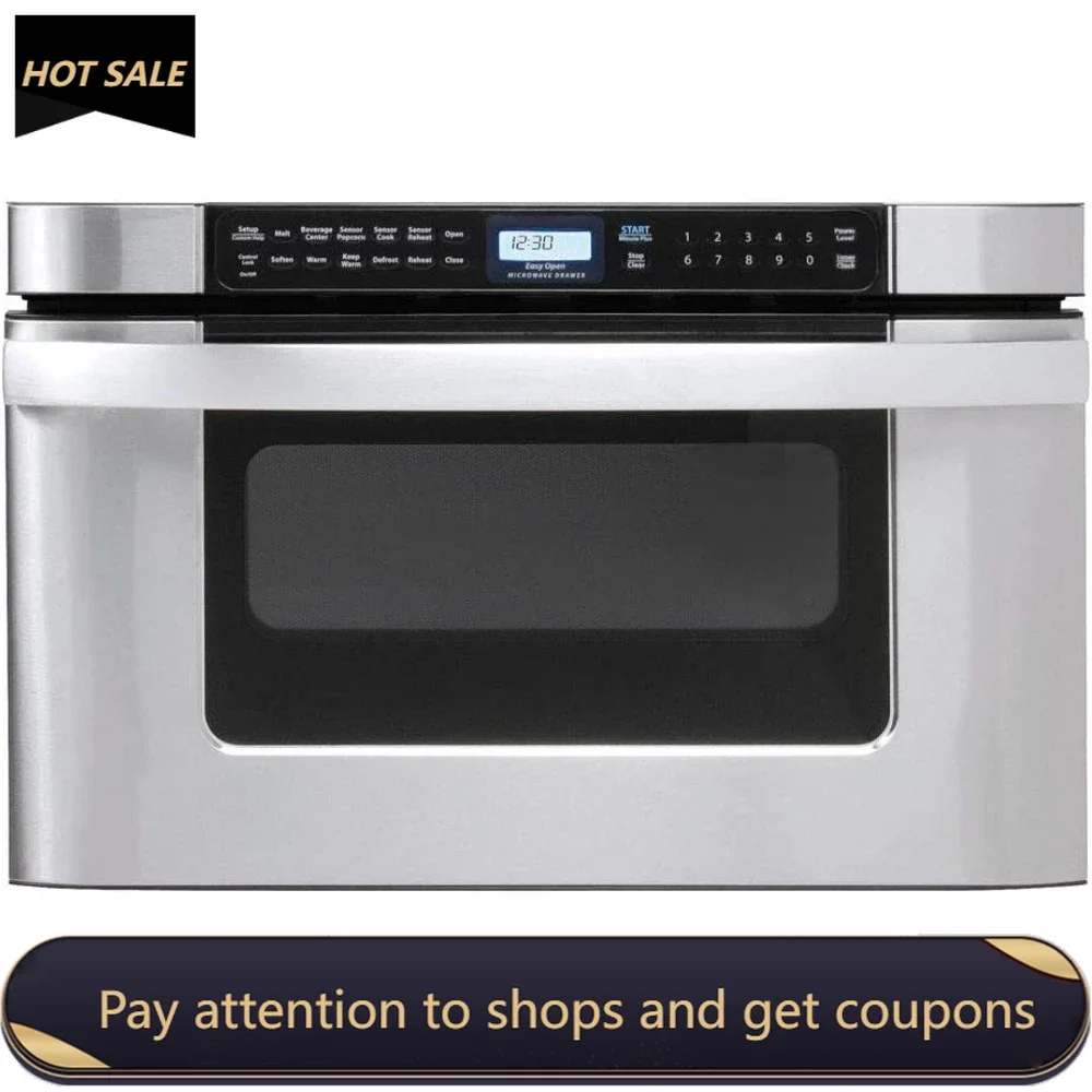 

24-Inch Microwave Drawer Oven, 1.2 cu. ft., Stainless Steel