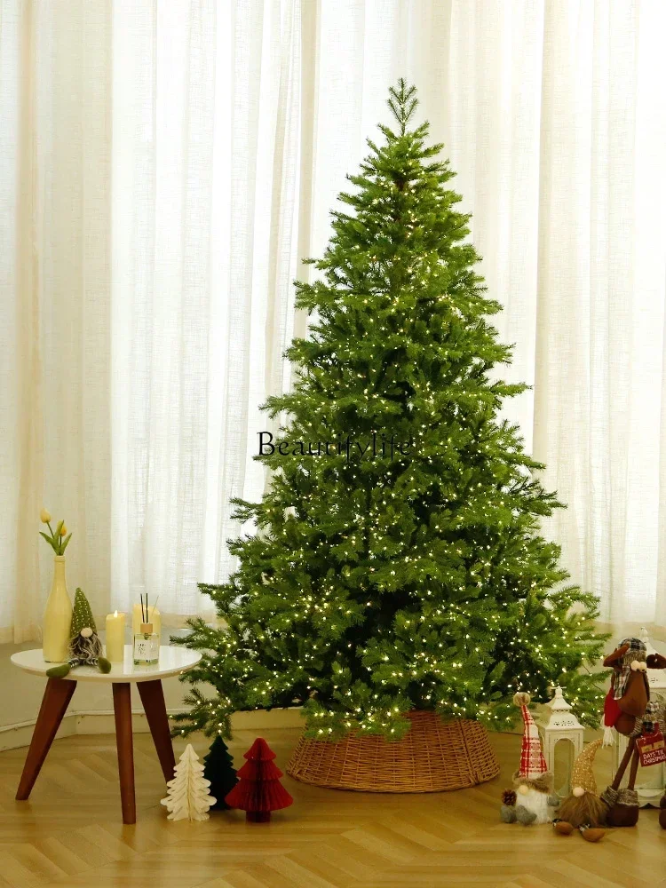 2.1m luxury Christmas tree environmentally friendly aldehyde-free holiday tree luminous encryption