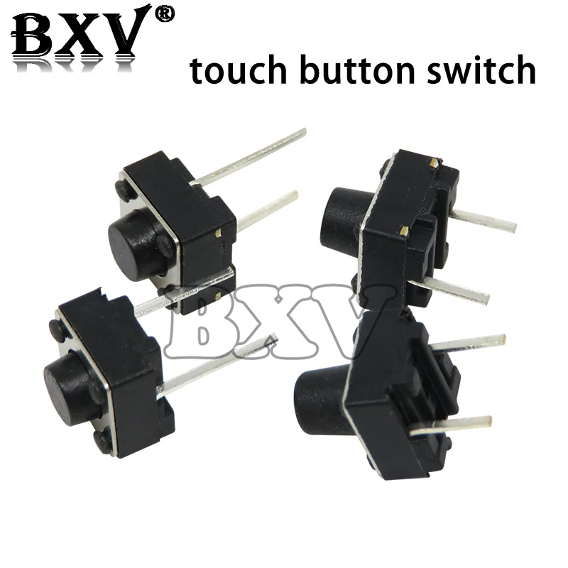 100PCS/LOT New Tactile Push Button Switch 6X6X 4.3/5/6/7MM 2PIN Pumuddsy Micro Switch 6*6* 4.3mm 5mm 6mm 7mm Power Switch Button