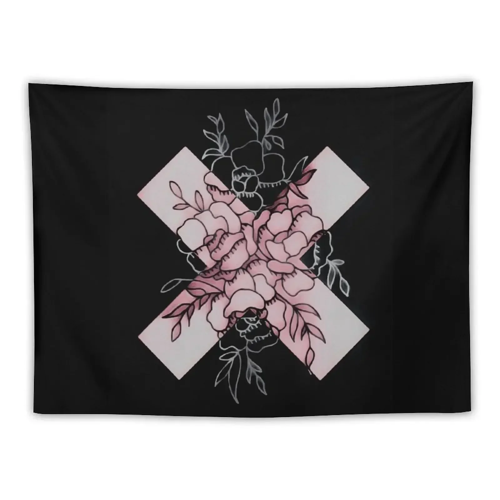 

Edgy Roses Tapestry Carpet Wall Decor For Bedroom Tapestry