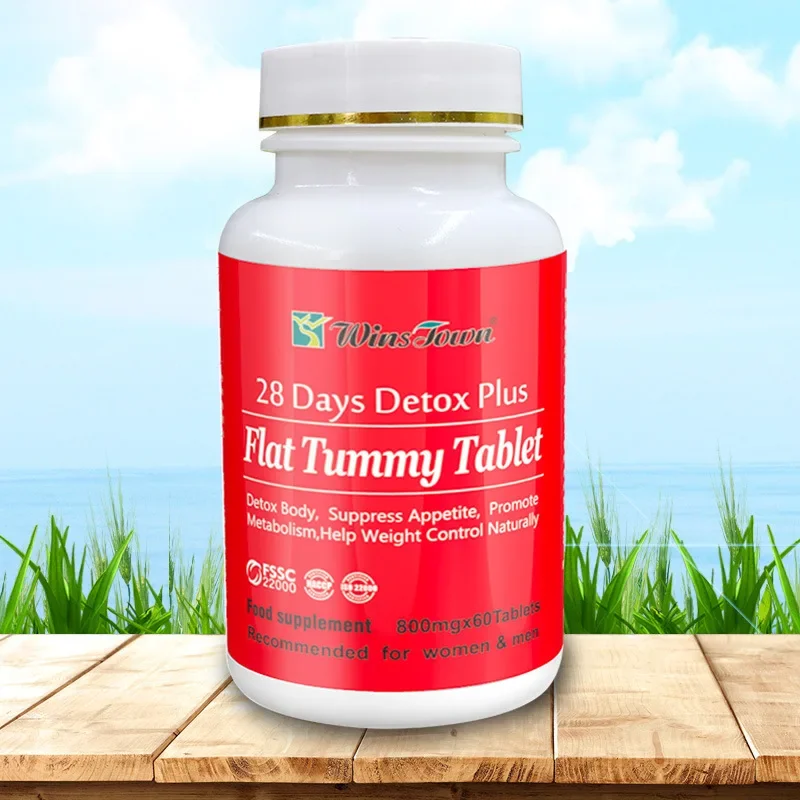 28 Day Teblet Detox Plus Flat Tummy Tablet Detox Body Suppress Appetite Promote Metabolism