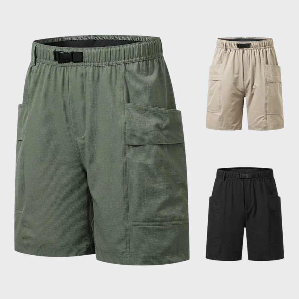 Summer Men's Running Shorts Fitness Sports Shorts With Pockets Sportswear Men Quick Dry Breathable Gym Outdoor Sports Short Pant