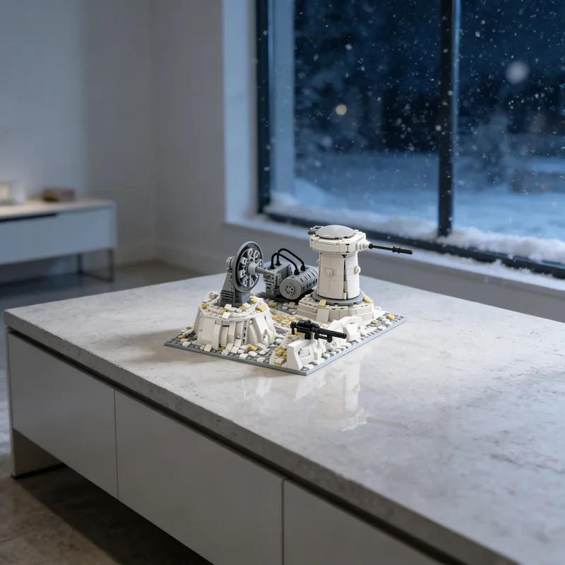 

960pcs MOC SW Episode 5 Battle Hoth Rebel Cannons Star Model Building Blocks Bookshelf Decor, Home Decor Surprise Gift For Kids