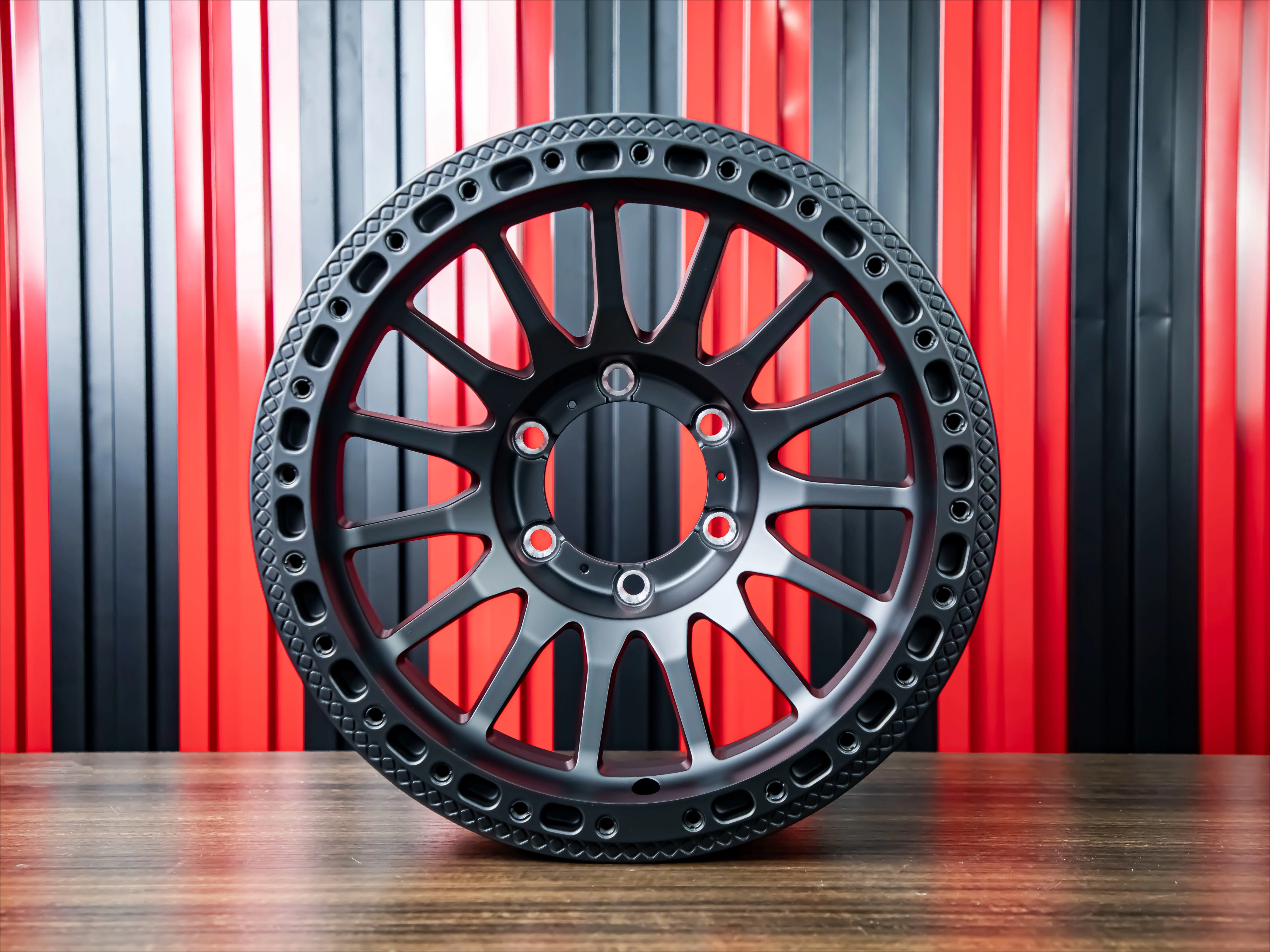 For New Design Matte Black Painted Customized Cap Beadlock Ring Off-Road Forged Aluminium Alloy Multi-Spoke Wheels for GX550H