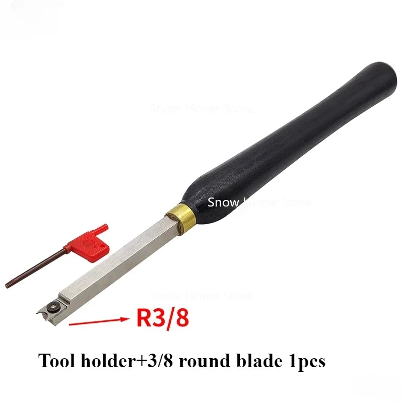 Verwisselbare HSS-snijder Hol houtdraaigereedschap Guts voor spindels van projecten Halfrond draaigereedschap Ring R Draaigereedschap