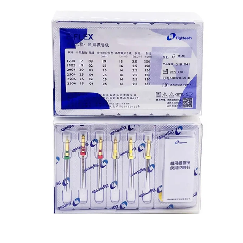 5 Packs 30 Dental Root Canal Files Large Taper Machine Expanding Needles Eighteeth Nickel Titanium Machine Root Canal Files Enla