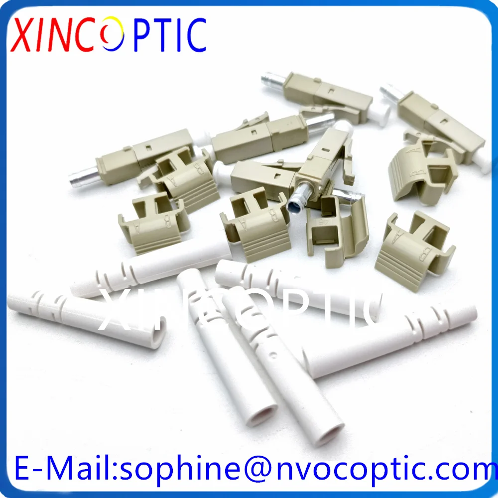 Conector de fibra ótica de modo único ou múltiplo, conectores cerâmicos do zircão, ótica dupla, LC, UPC, SM, OM3, OM5, OM1, OM3, OM5, LCAPC 9, 125