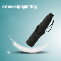 Protable Carbon Fiber Umbrella Three Folding Lightweight Sun Shade Vinyl Anti-UV Parasol Sunny and Rainy Dual Use Mini Umbrella
