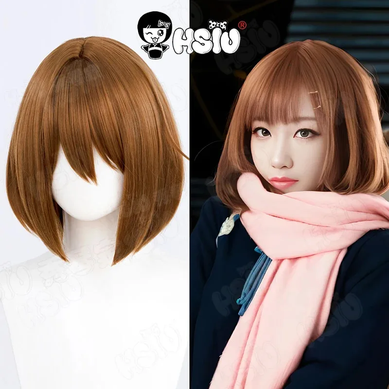 

Hirasawa Yui Cosplay Wig HSIU 30cm Warm brown short hair Heat Resistant Synthetic Wig Anime K-ON！Hirasawa Yui Cosplay Wig