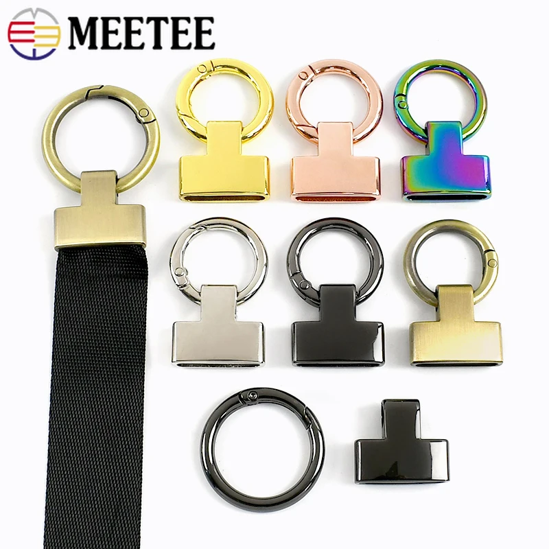 

2/5/10Pcs Meetee 20/25mm Metal Buckle Bag Side Clip Handbag Chain Hangers Hook O Ring Spring Buckles DIY Hardware Accessories