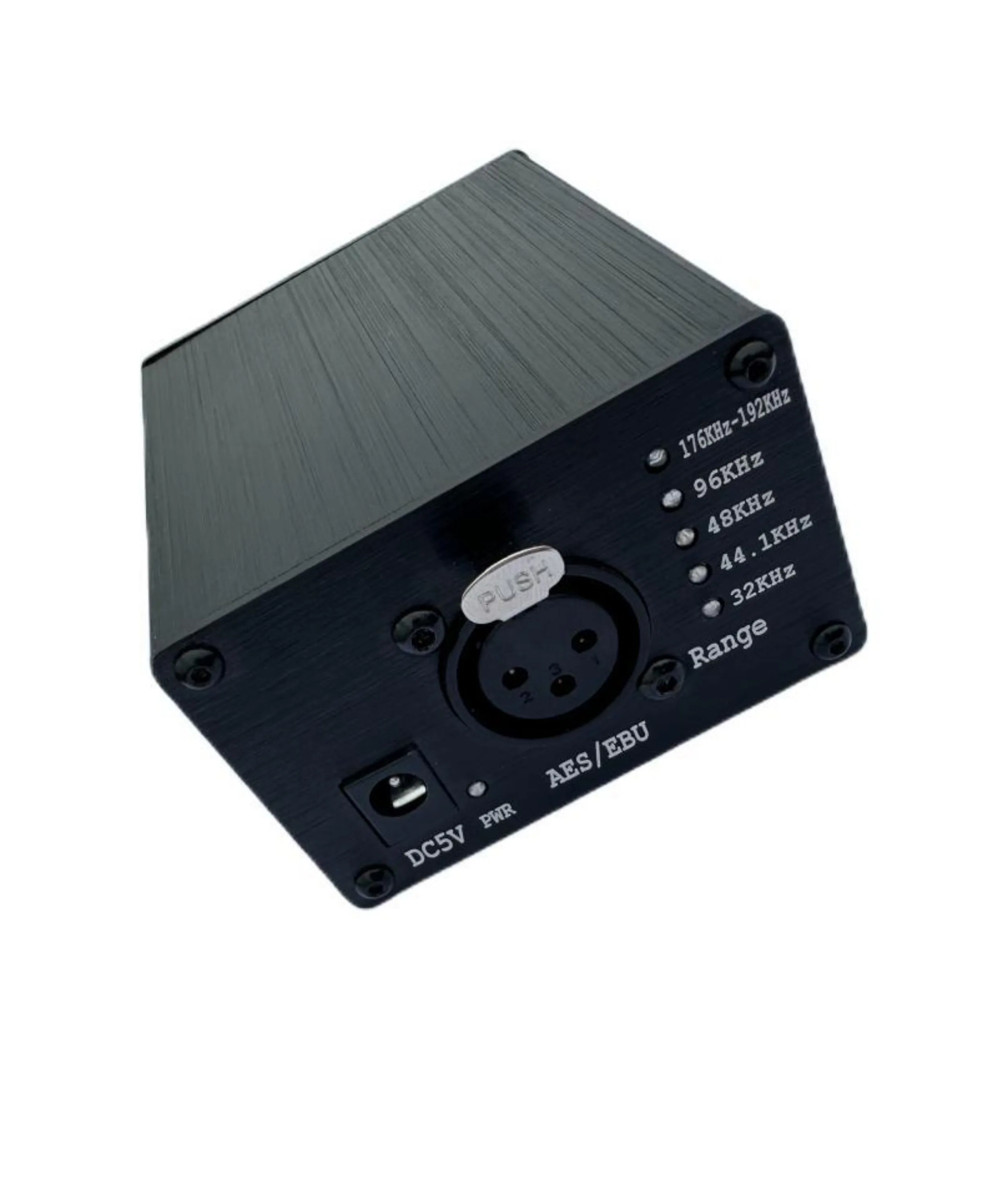 Il decodificatore audio stereo da digitale-analogico AES/EBU supporta le tariffe di campionamento di 32-192K e conversione automatica di frequenza LED