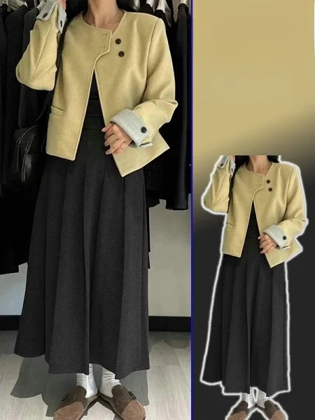 

Новая зимняя корейская стеганая куртка больших размеров с одной пуговицей, укороченная, универсальная, для молодых женщин, с эффектом стройности